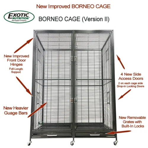Borneo Cage -Nutrition Pet Shop BORNEOCAGEIMPROVEMENTS