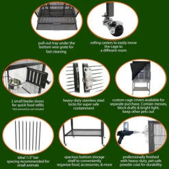 Brisbane Cage & Starter Pack For Sugar Gliders -Nutrition Pet Shop BRISBANECAGEFEATURES