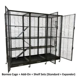 Borneo Cage 17 Borneo Cage -Nutrition Pet Shop BorneoCageShelvesExpanded2 8c0c098b 4387 482c 89d4 86394b4d4bd8
