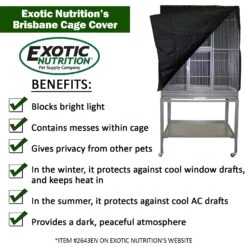 Brisbane Cage -Nutrition Pet Shop BrisbaneCageCoverBenefits1