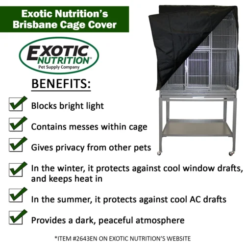 Brisbane Cage 7 Brisbane Cage -Nutrition Pet Shop BrisbaneCageCoverBenefits1