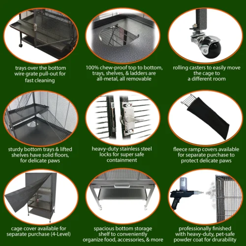 Mansion Cage Add-On 6 Mansion Cage Add-On -Nutrition Pet Shop Cage Features Qualities Ad Mansion Cages 3 2