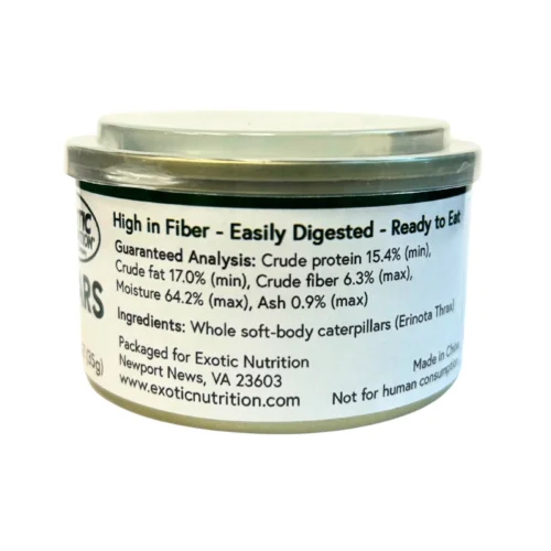 Canned Caterpillars 14 Canned Caterpillars -Nutrition Pet Shop Canned Caterpillars Back 1