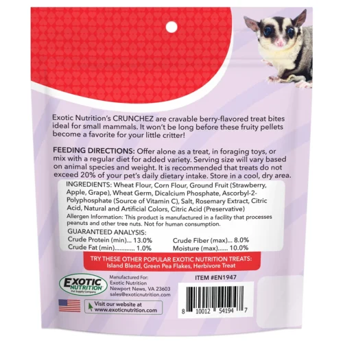 Crunchez Berry Blend 7 Crunchez Berry Blend -Nutrition Pet Shop CrunchezBerryBlendTreatBack 2