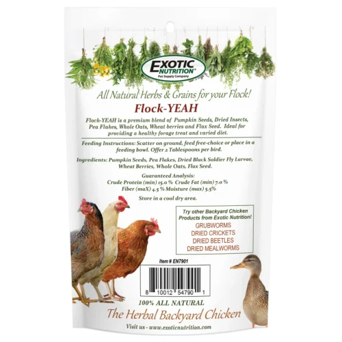 Chicken Treat 3 Pack -Nutrition Pet Shop FlockYeah10ozBack1 b9f55532 dd0b 46a8 b0df e2a6d796aac9