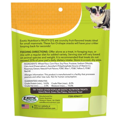 Fruity-O's Treat -Nutrition Pet Shop FruityOsBack1