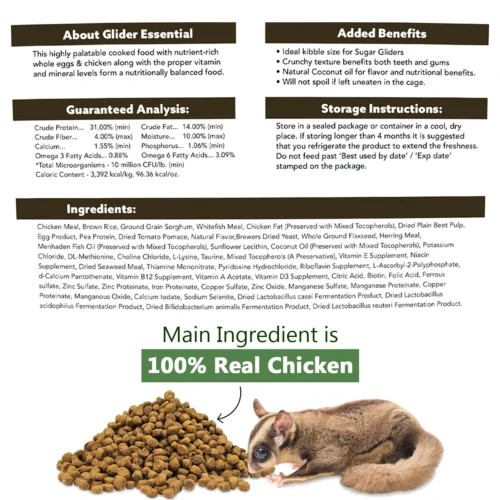 Glider Essential Food Starter Package 19 Glider Essential Food Starter Package -Nutrition Pet Shop GliderEssentialBackCloseUp 1 1b87f797 504e 48e7 8f62 8fda9563103d