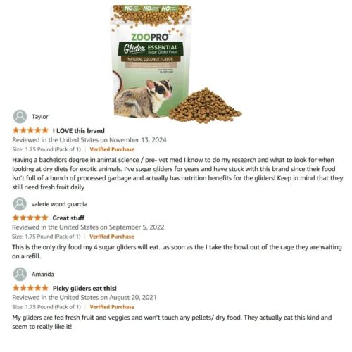 ZooPro Glider Essential Sugar Glider Food -Nutrition Pet Shop Glider Essential Reviews