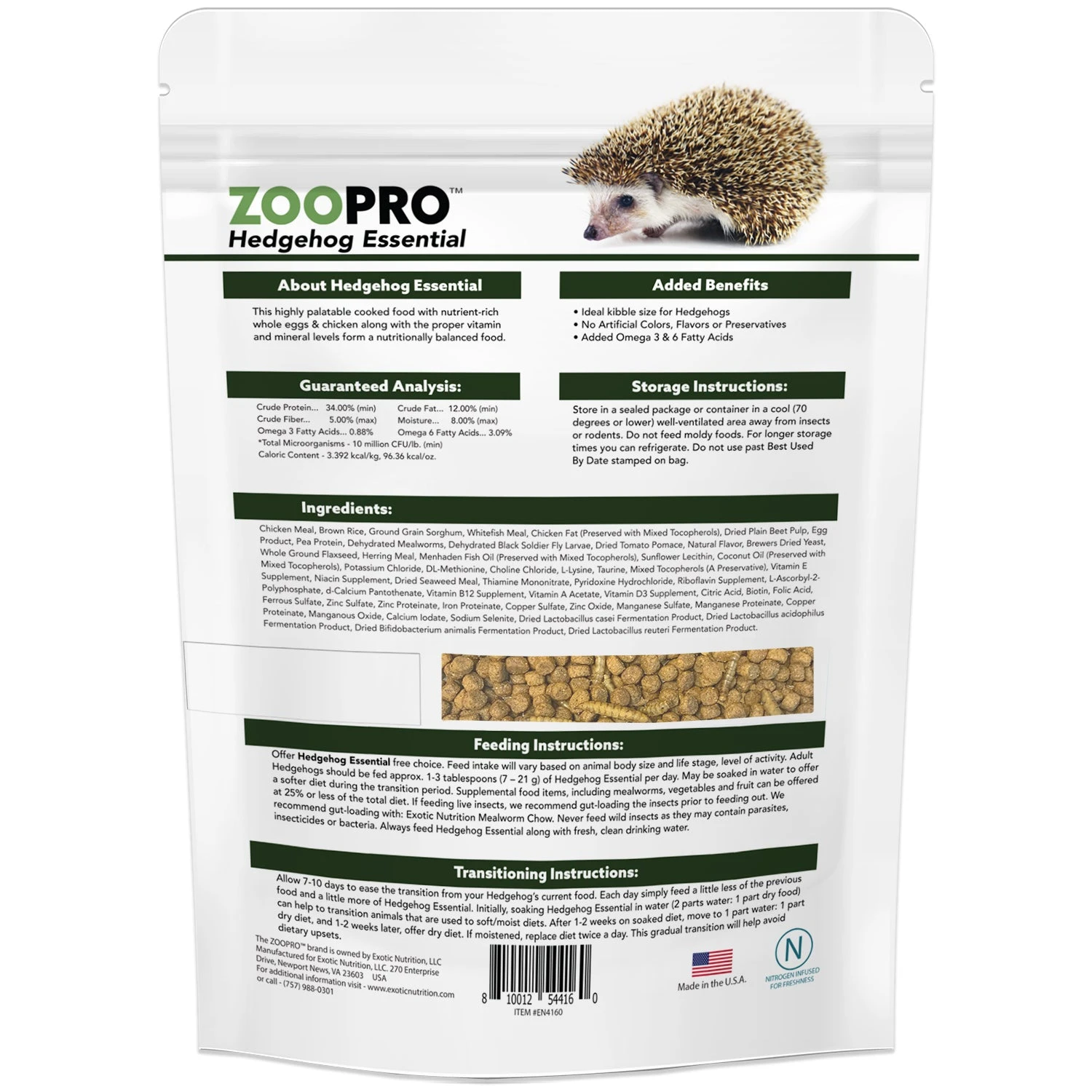 ZooPro Hedgehog Essential Hedgehog Food 6 ZooPro Hedgehog Essential Hedgehog Food - Image 6