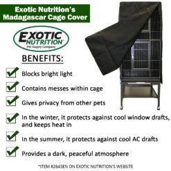 Madagascar Cage -Nutrition Pet Shop MadagascarCageCoverBenefits1 1