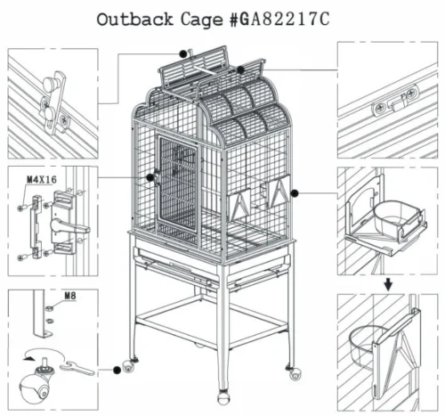 Outback Cage 6 Outback Cage -Nutrition Pet Shop Outback Cage