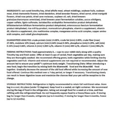 Pasture Plus + Adult Rabbit Food -Nutrition Pet Shop PasturePlusAdultRabbitFood3