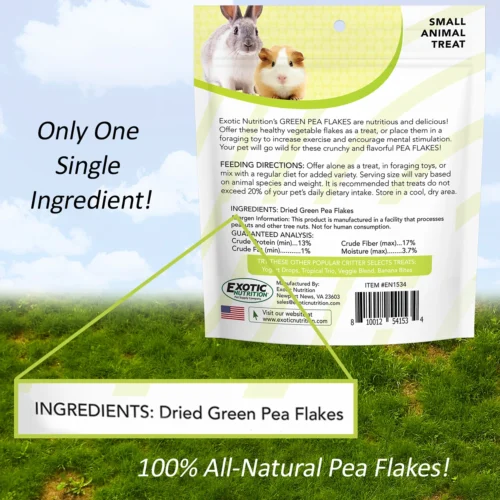 Green Pea Flakes 17 Green Pea Flakes -Nutrition Pet Shop PeaFlakeSingleIngredientAd1