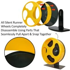 Silent Runner 9 In. -Nutrition Pet Shop SilentRunnerYellowDisassembly2