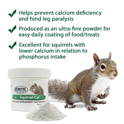 Squirrel-Cal (Calcium Supplement) -Nutrition Pet Shop SquirrelCalBenefits1