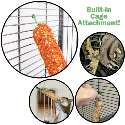 Chew Sticks With Carrot -Nutrition Pet Shop TreatStickCageAttachment1