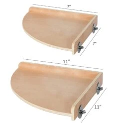 Wood Corner Platform -Nutrition Pet Shop WoodCornerPlatformSizes 1