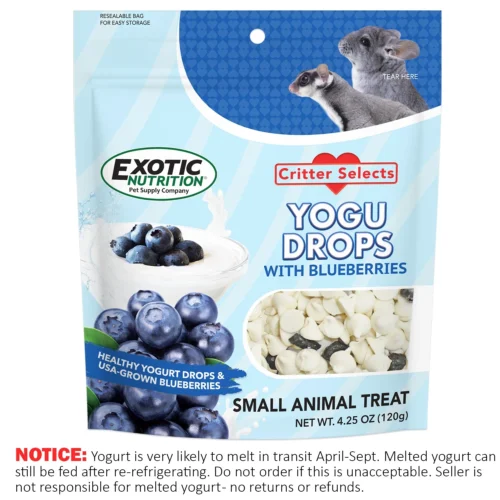 Yogu Drops With Blueberry 8 Yogu Drops With Blueberry -Nutrition Pet Shop YoguDropswithBlueberries4.25ozHeatNotice 1 1