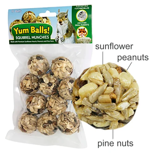Yum Balls! Squirrel Munchies 5 Yum Balls! Squirrel Munchies -Nutrition Pet Shop YumBallsSquirrelMunchies 1