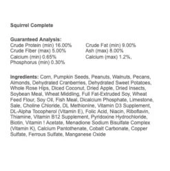 Starter Pack For Squirrels -Nutrition Pet Shop squirrel complete ingredients 733dc96b e8a5 4eb0 8468 a7780d2eed3b